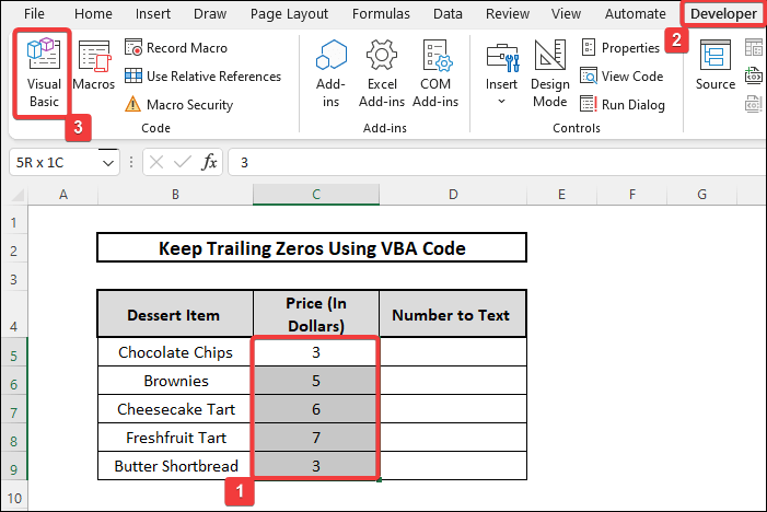 VBA Developer and Module to convert Number to Text and Keep Trailing zeros