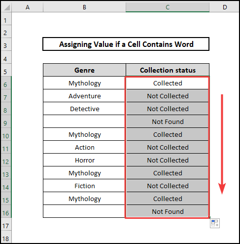IFERROR IF VLOOKUP result Assign Value If a Cell Contains Word