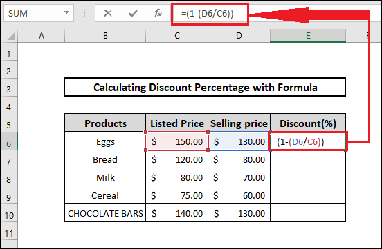 price ratio formula calculate discount percentage formula