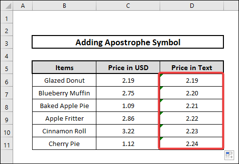 how to Convert Number to Text in Excel just by Adding an Apostrophe Symbol