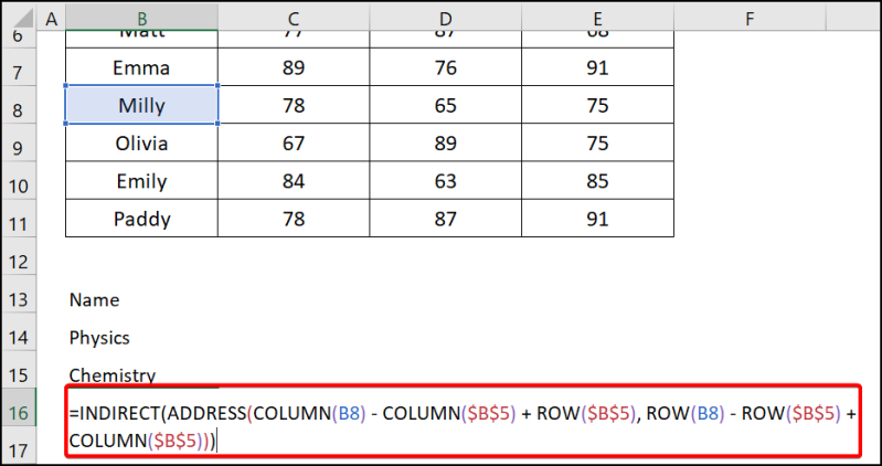 Indirect & Address=Excel transpose multiple rows in group to columns