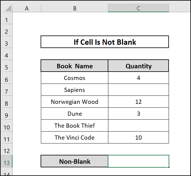  Count If a Cell Is Not Blank in Excel