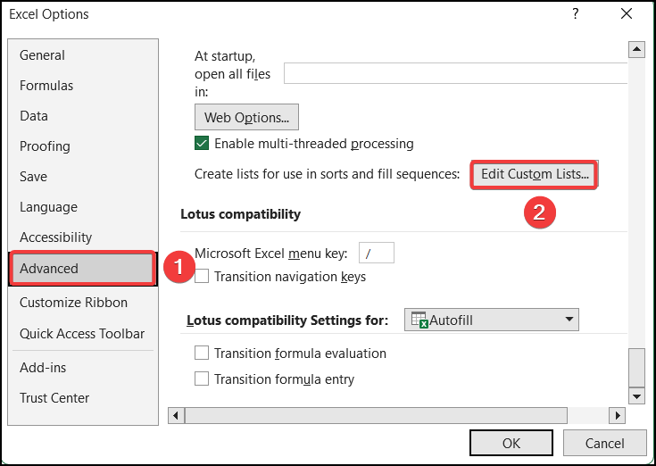 Editing Autofill Sequence Option to autofill sequential letters in excel