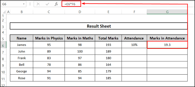 Elementary step of using the absolute cell reference in Excel
