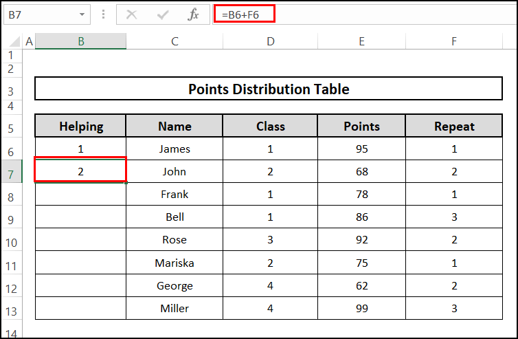 Elementary step to use the VLOOKUP function to repeat rows a specified number of times