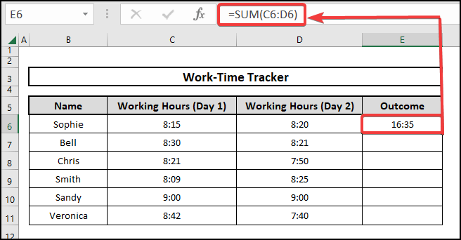 Using the SUM function to solve the problem of Excel SUM time not working