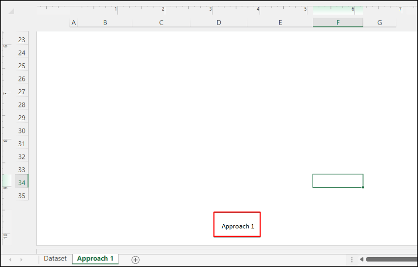 Result of using the Insert tab to Excel sheet name code in the footer