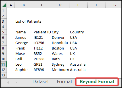result without format of Excel VBA copy range to another sheet