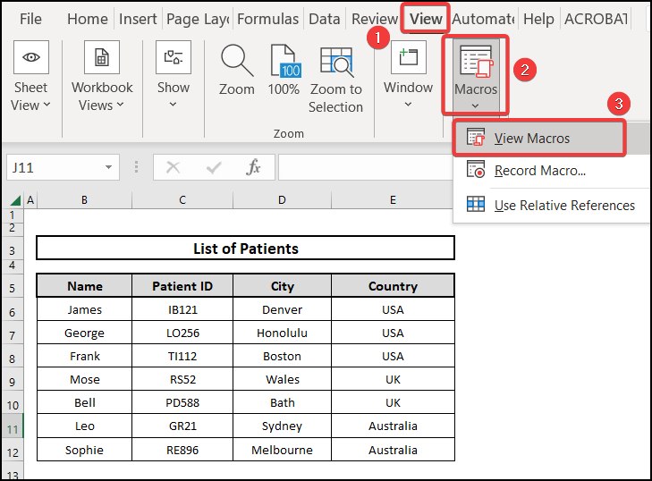 Viewing Macros of Excel VBA copy range to another sheet