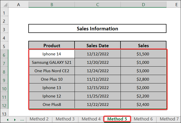 Utilizing OR Function to Do Conditional Formatting Highlight Row Based on Date