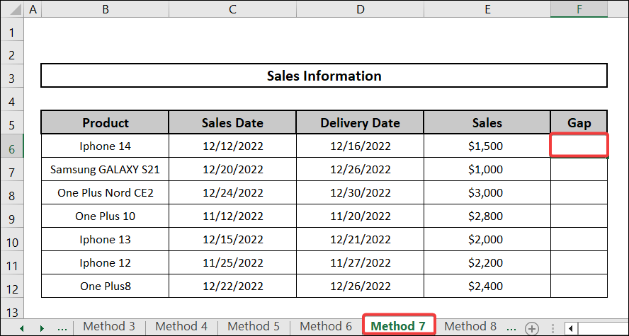 Formatting based on gaps to Do Conditional Formatting Highlight Row Based on Date