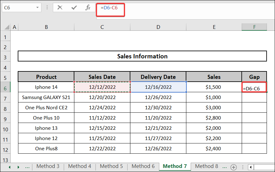 Formatting depending upon gaps to Do Conditional Formatting Highlight Row Based on Date