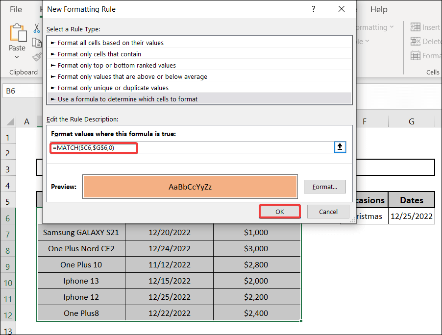 Utilizing Conditional Formatting Highlight Special Dates