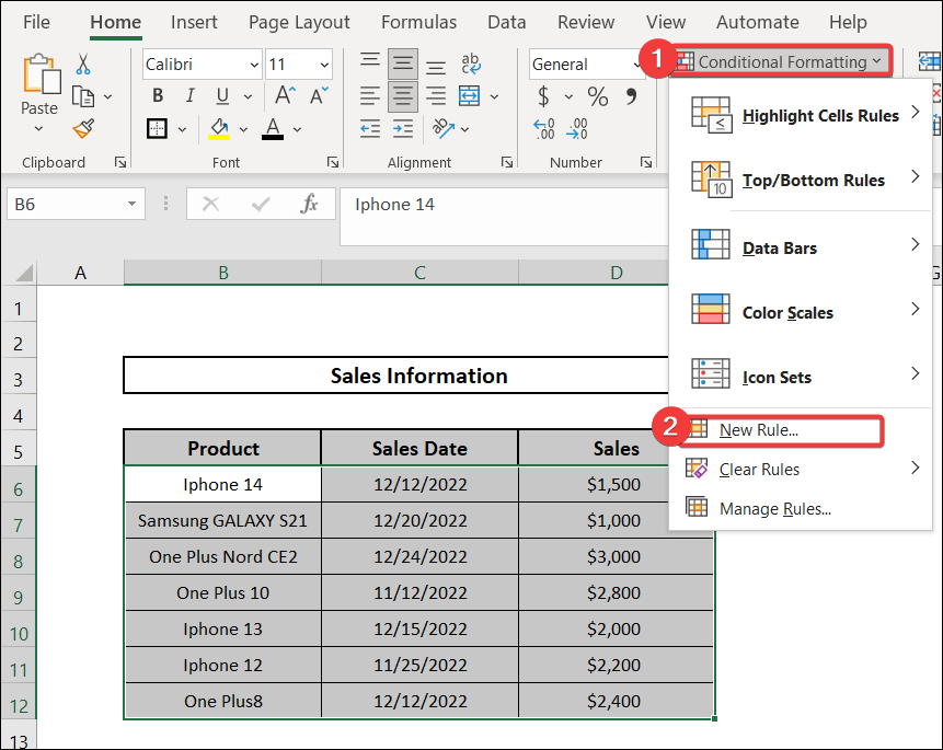 Utilizing DATEVALUE Function to Do Conditional Formatting Highlight Row Based on Date