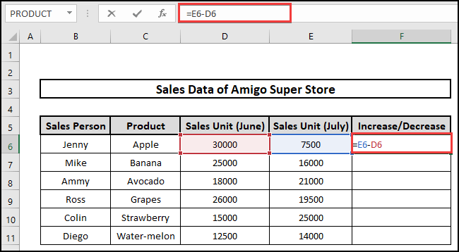 clicking cells to create a formula for multiple cells