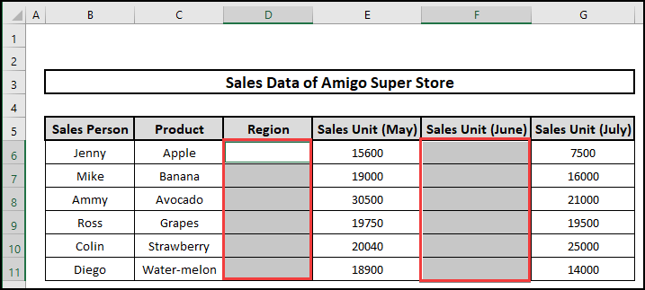 Finding blank cells to delete columns.
