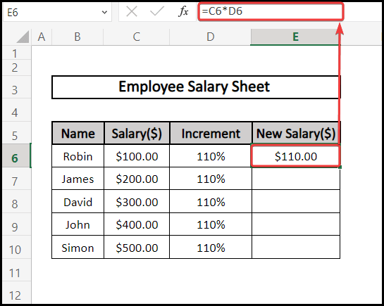 How to Add 10 Percent to a Number Using Percentage Data Type in Excel
