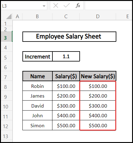 How to Add 10 Percent to a Number in Excel Using Paste Special