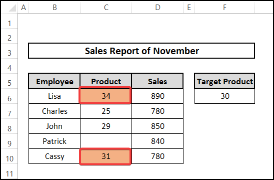 Highlighting cells based on another cell value