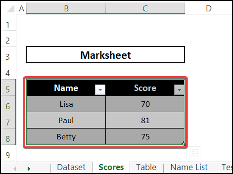 Table form - INDEX MATCH across multiple sheets