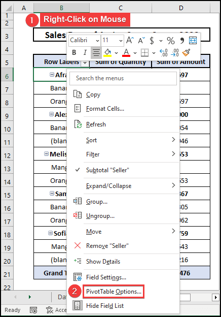 Getting Pivot Table Options to insert zero values in the blanks.