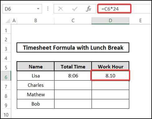 Using timesheet formula by shifting to new worksheet for getting work hours
