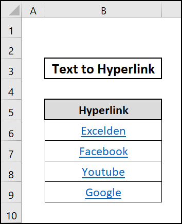 Embedding VBA to convert text to hyperlink in excel