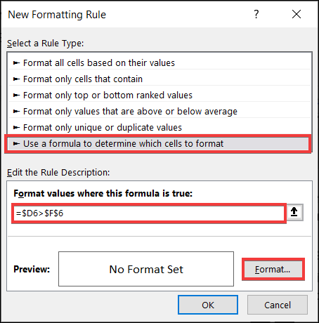 excel conditional formatting based on another cell date involving date in a cell formula