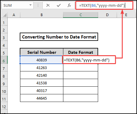 Text function to convert number to date format(YYYYMMDD)