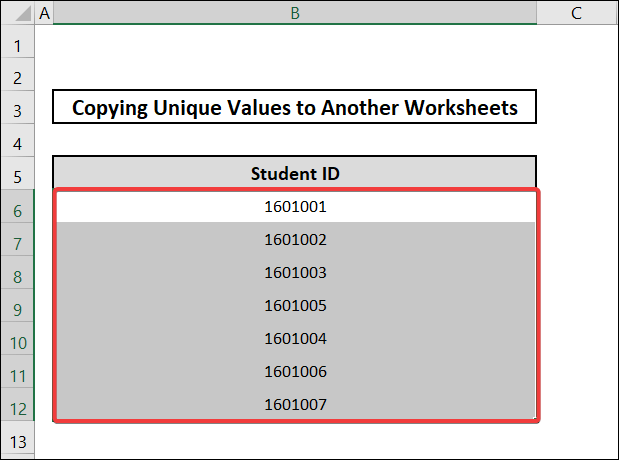Utilizing INDEX MATCH formula to excel copy unique values to another worksheet