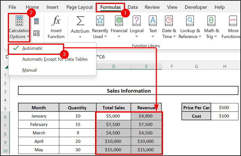 Excel Data Table Not Working: Problems and Solutions-Issue with Sensitivity Analysis