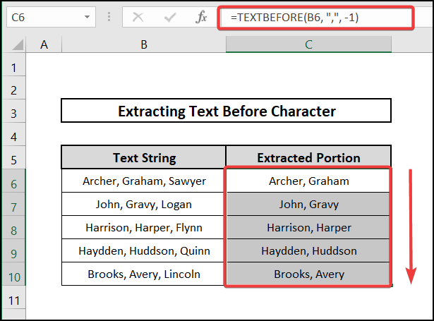 excel extract text before character to Return Text Before Last Occurrence of Delimiter 
