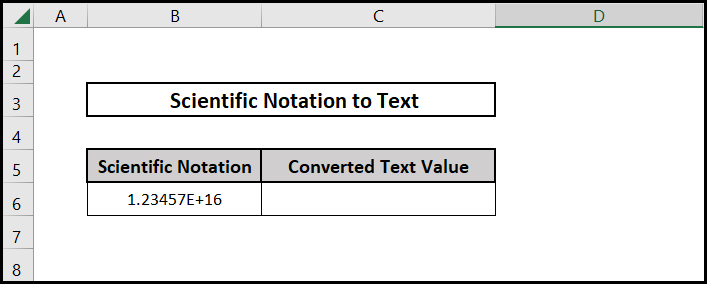 Datasheet for converting excel scientific notation to text