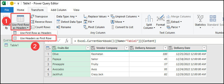 Adding Column to transpose multiple Rows in group to columns