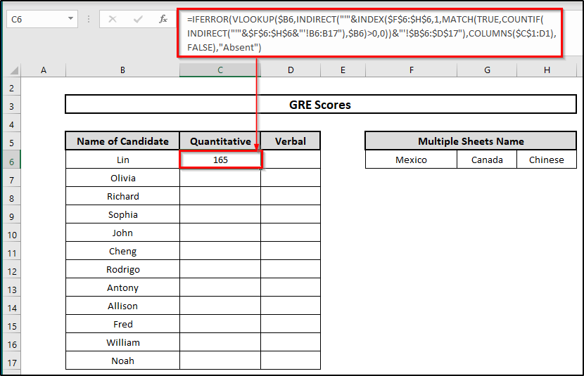 Excel Use VLOOKUP Function with Multiple Sheets: Utilizing Dynamic Column Index Number