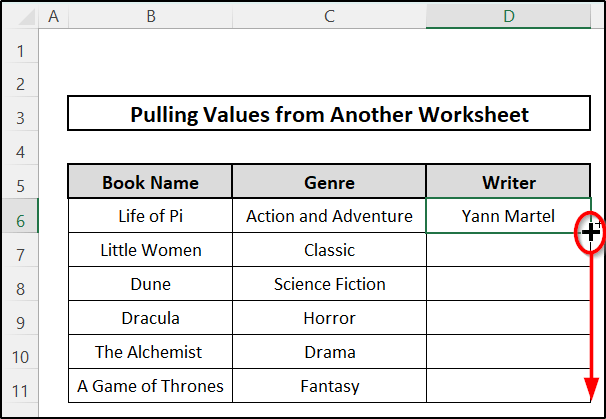 how to pull values from another worksheet excel Applying VLOOKUP Function
