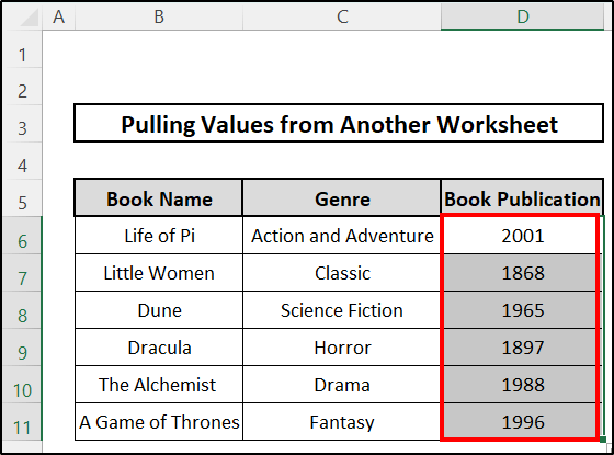 how to pull values from another worksheet excel Utilizing INDEX-MATCH Function