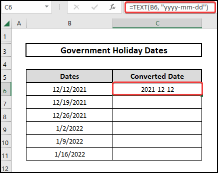 Using TEXT function to excel convert date to text yyyymmdd