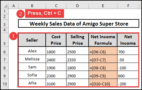 Copying the data from Excel Worksheet Table Containing formulas to insert into a word file.
