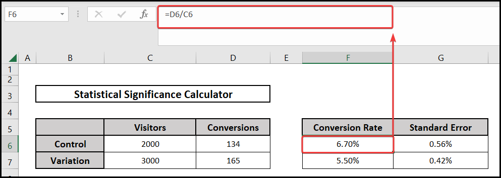 Using the Fill Handle for Statistical Significance Calculator