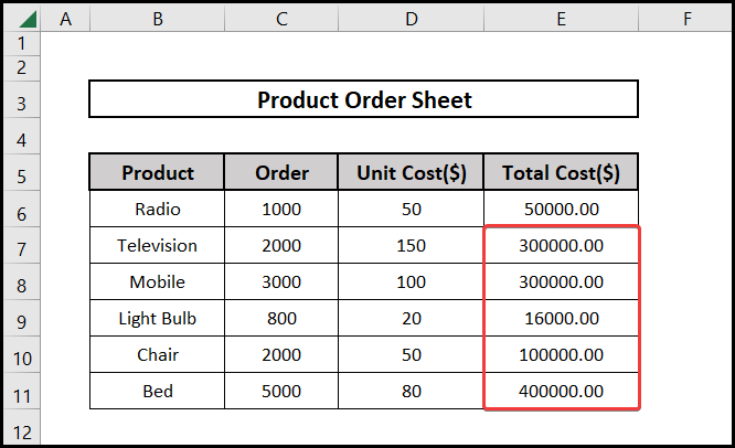 Application of paste formula across multiple rows