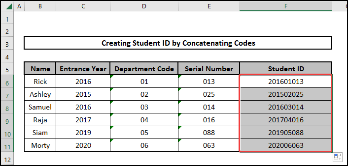 concatenating numbers with leading zeros