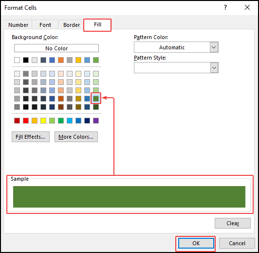 Selecting Color