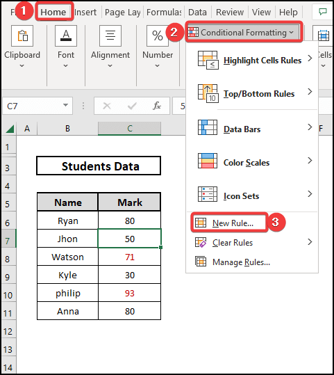 Using ISODD function excel formula to change text color based on value