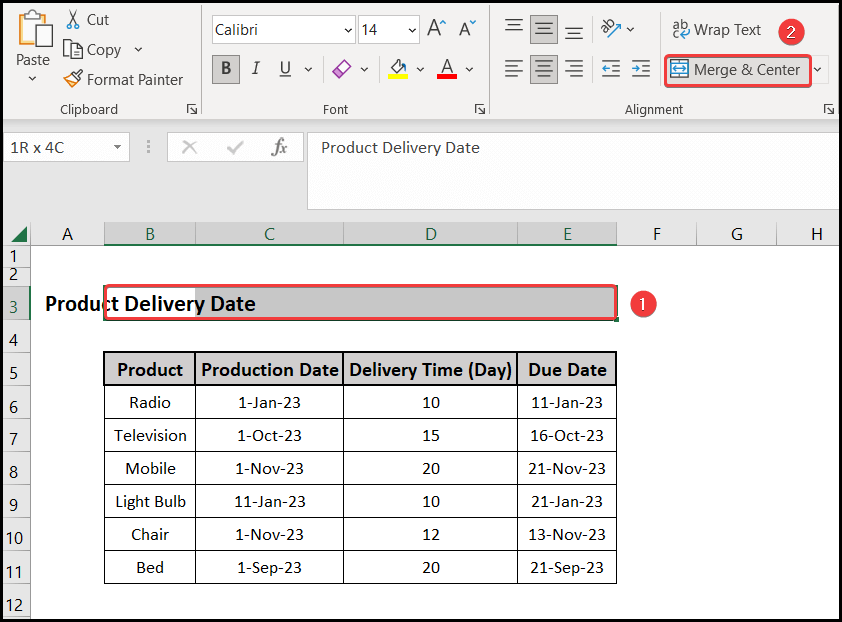 Merge & Center as excel formula to combine cells