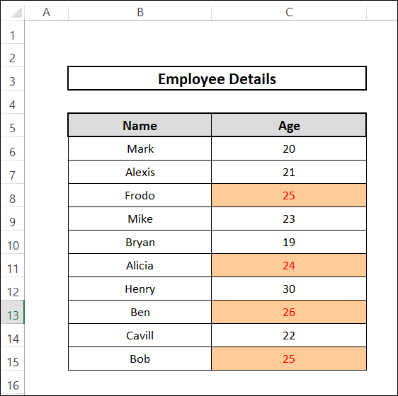 excel if font color is red then highlighting cells