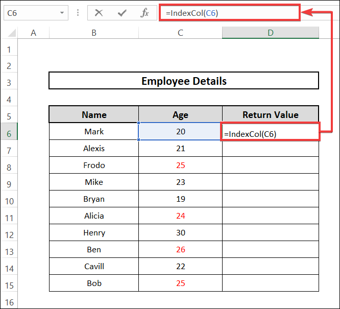 excel if font color is red then returning index values function