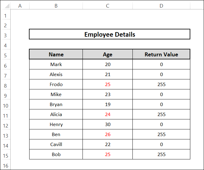 excel if font color is red then returning index values