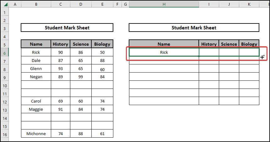 Using fill tool to copy along row for excel remove blank rows formula