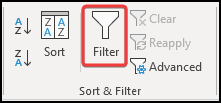 Filter tool